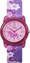 Timex Kids T7B0114E Purple Flower Time Teacher Fabric Strap Watch