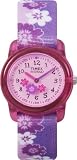Timex Kids T7B0114E Purple Flower Time Teacher Fabric Strap Watch