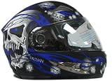 VIPER RS 44 SKULL MOTORCYCLE MOTORBIKE HELMET Blue/Black Size S (55 56 Cm) Reviews VIPER RS 44 SKULL MOTORCYCLE MOTORBIKE HELMET Blue/Black Size S (55 56 Cm) Reviews VIPER Skull Size RS44 Reviews Motorcycle Motorbike Helmet Blue/Black 5556