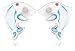 Jo for Girls Silver Blue Mother of Pearl Dolphin Earrings