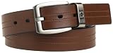 Kenneth Cole Reaction Mens Kharma Gia 1 3/8" Reversible Leather Belt