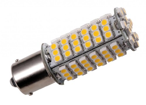 GRV Ba15s 1156 1141 High Power Car LED Bulb 102-3528SMD DC 12V Warm White Pack of 10 On Sale