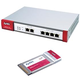 ZyXEL ZyWALL 35 UTM KIT Internet Security Firewall With 35 IPSec VPN Tunnels, 4 Port 10/100 Fast Ethernet LAN /DMZ Switch, Dual WAN for Failover and Load Balancing, and Gold iCard Anti Virus / IDP 1 Year Subscription
