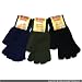 1 pair Mens Thermal black Fingerless Gloves