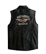 Harley-Davidson&reg; Men's Classic Leather Blowout Vest. Lightweight. Embroidery and appliqu&eacute;. 98139-09VM