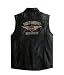 Harley-Davidson® Men's Classic Leather Blowout Vest. Lightweight. Embroidery and appliqué. 98139-09VM