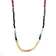 Necklace With 43.50ctw Genuine Sapphires Made of 18K Yellow Gold. Total item weight 9.0g Length 18.5in