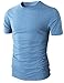 H2H Mens Casual Slim Fit Short Sleeve Crew-neck Summer T-Shirts of Various Colors