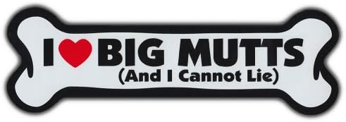 GIANT SIZE!!! Dog Bone Magnet: I Love Big Mutts | Cars, Trucks, Refrigerators