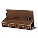 Galaxy Note 3 case, GMYLE Book Wallet Case Vintage for Samsung Galaxy Note 3 III N9000 - Brown Crazy Horse Pattern PU Leather Wallet Stand Cover