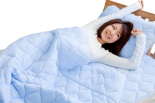 アウトラスト 快適快眠クールケット ダブル ブルー 【暑い・寒いを「ちょうどいい」にするアウトラスト素材使用】
