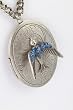 Rocker Jewelry Large Sparrow Locket Rocker Metal Locket