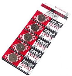 Maxell CR2032 3V Micro Lithium Button Coin Cell Battery 5 Pack