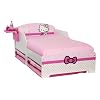 Hello Kitty Toddler Bed with Underbed Storage and Bedside Shelf