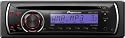 Pioneer DEH 1100 MPB CD-Tuner (Front-AUX-Eingang, Vorverstärkerausgang, WMA- und MP3-Wiedergabe) rote Tasten- & blaue Displaybeleuchtung
