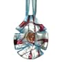 Italian Murano Glass Cut Pendant A