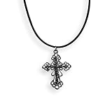 Black Gothic Cross Necklace