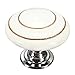 KINGSO Retro Style Round Ceramic Door Knob Cabinet Drawer Cupboard