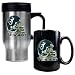 Houston Texans NFL Stainless Steel Travel Mug & Black Ceramic Mug Set