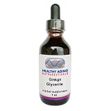 Healthy Aging Nutraceuticals Ginko Alcohol Free Herbal Supplement Alcohol Free Glycerite 1-Ounce Bottle