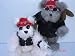 41Lj2hdLQBL. SL75  Reviews Plush Motorcycle Biker Teddy Bear 8 Inches Tall, Jointed Stuffed Animal Toy, Boy and Girl, 2 Pcs Set