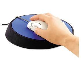 Allsop : Wrist Aid Ergonomic Circular Mouse Pad, 9 dia., Cobalt -:- Sold as 2 Packs of - 1 - - Total of 2 Each by 