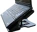 Black Adjustable 6 Levels Protector USB Cooling Cooler Laptop 3 Fans Pad with 4 USB 2.0 Ports for Sony HP Dell Samsung Toshiba Advent Compaq,Packard Bell