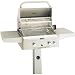 AOG 24 Inch Natural Gas Grill W/ Rotis On In-Ground Post (converts To Propane)