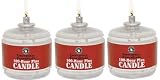 100 Hour Plus Emergency Candles, Clear Mist - SET OF 3 Long-Burning Survival Candles