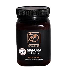 Watson & Son Premium Manuka Honey 20+ Certified Manuka, 17.6oz Bottle (500g)