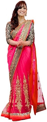 RadadiyaTRDSensational Multicolor Georgette Saree With Net Blouse Piece