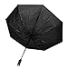 Yitote Tested 55 MPH Windproof Compact Travel Umbrellas, Integrated Rotating LED Flashlight & Reflective Rim