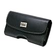 Leather Pouch Protective Carrying Cell Phone Case for Apple iPhone 4 16GB 32GB / 3GS - 16GB 32GB 3G - 8GB / Garmin Asus Garminfone / HTC myTouch (2010) T-Mobile HTC Hero / Huawei Ascend Cricket/ LG Optimus T T-Mobile Optimus S Sprint / Motorola Droid 2 (Global) Verizon Milestone XT720 Droid 2 / Nokia E72/ PCD Razzle TXT8030 Pantech Ease Laser AT&T / Samsung Craft SCH-R900 MetroPCS R350 / Sharp FX / Sony Ericsson Aspen - BLACK