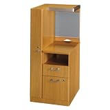 Bush Furniture Quantum Left Storage Tower, Modern Cherry