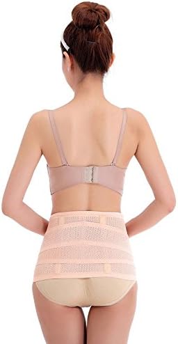 Breathable Elastic Postpartum Wrapper Maternity Support Belt Abdomen Slimming Belt Abdominal Binder Waist Band Pelvis Compression Girdle Hip Trimmer Shaper Band for Women (2 in 1)