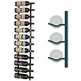 VintageView 12 Bottle Wine Rack (1 Deep - Dark Green