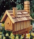 T.K. Industries TKAH15K Cedar Mailbox, Kirfed Shingled Roof, Grooved Sides