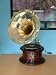 GRAMOPHONE WITH HORN/ ROUND/ REPRODUCTION PHONOGRAPH