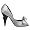 Georgina Goodman Women's Fia Satin Pump,Grey,39 EU (US Women's 9 M)