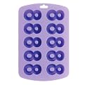 Sillycone Single Number Ice or Bake Tray, Purple