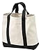 Port & Company - 2-Tone ShoppIng Tote, Black