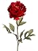 Club Pack of 12 Artificial Flame Brick Red Peony Silk Flower Stems 31