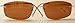 Eyekepper Rimless Titanium Frame Polarized Sunglasses Brown Lens