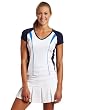Bolle Women's South Pacific Tennis Cap-Sleeve Top