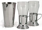 Soda Fountain Glasses & Malt Cup Set