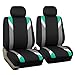 FH Group FB033MINT102 Modernistic Mint Bucket Seat Covers Set of 2