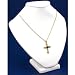 White Leather Necklace Bust Chain Jewelry Display 6.5"