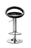 Zuo Modern Furniture Design Tickle Barstool Black Chrome 300021