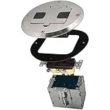 Raco 6239NI 18 Cubic Inch Round Wood Floor Box