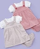 Greendog Baby Girl Striped 2Fer Dress